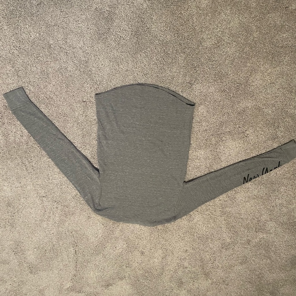 grey, sweater shirt, womens or men’s, small, aeropostale, new york, 1987 - Picture 5 of 5
